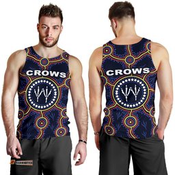 Adelaide Men Tank Top Indigenous Crows Footprint