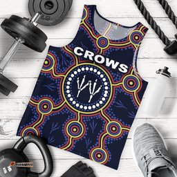 Adelaide Men Tank Top Indigenous Crows Footprint