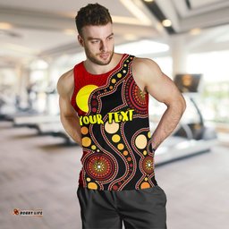 Custom Men's Tank Top Australia Aboriginal Lives Matter Flag