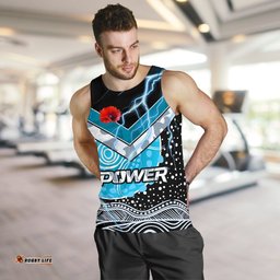 Power Anzac Day Men Tank Top Port Adelaide Lighting