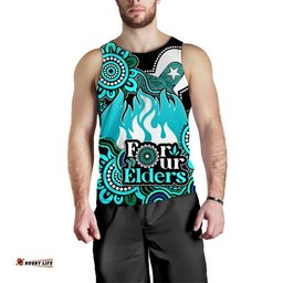 (Custom Personalised) Brisbane Heat Cricket Men Tank Top NAIDOC Torres Strait For Our Elders