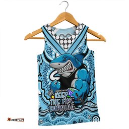 Cronulla-Sutherland Sharks Men Singlet Aboriginal Inspired Naidoc Week Custom For Die Hard Fan Supporters