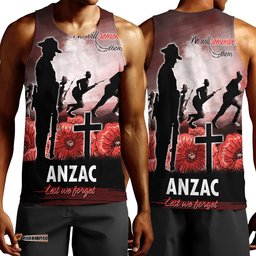 Vibe Hoodie Clothing - Anzac Day We Will Remember Them Special Version Men Tank Top