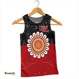 Australia Men Singlet Aboriginal Inspired Naidoc Half Concept