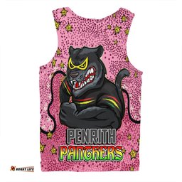 Penrith Panthers Custom Men Singlet - Team With Dot And Star Patterns For Tough Fan Men Singlet