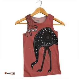 Australia Emu Aboriginal Custom Men Singlet - Emu Dreamtime Men Singlet