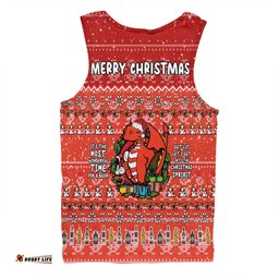 St. George Illawarra Dragons Christmas Custom Men Singlet - Chrissie Spirit Men Singlet