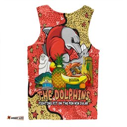 Redcliffe Dolphins Custom Men Singlet - Australian Big Things Men Singlet
