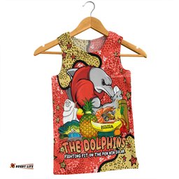 Redcliffe Dolphins Custom Men Singlet - Australian Big Things Men Singlet