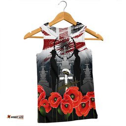 Australia Navy Force Anzac Day Custom Men Singlet - We Thank You For Our Freedom Men Singlet