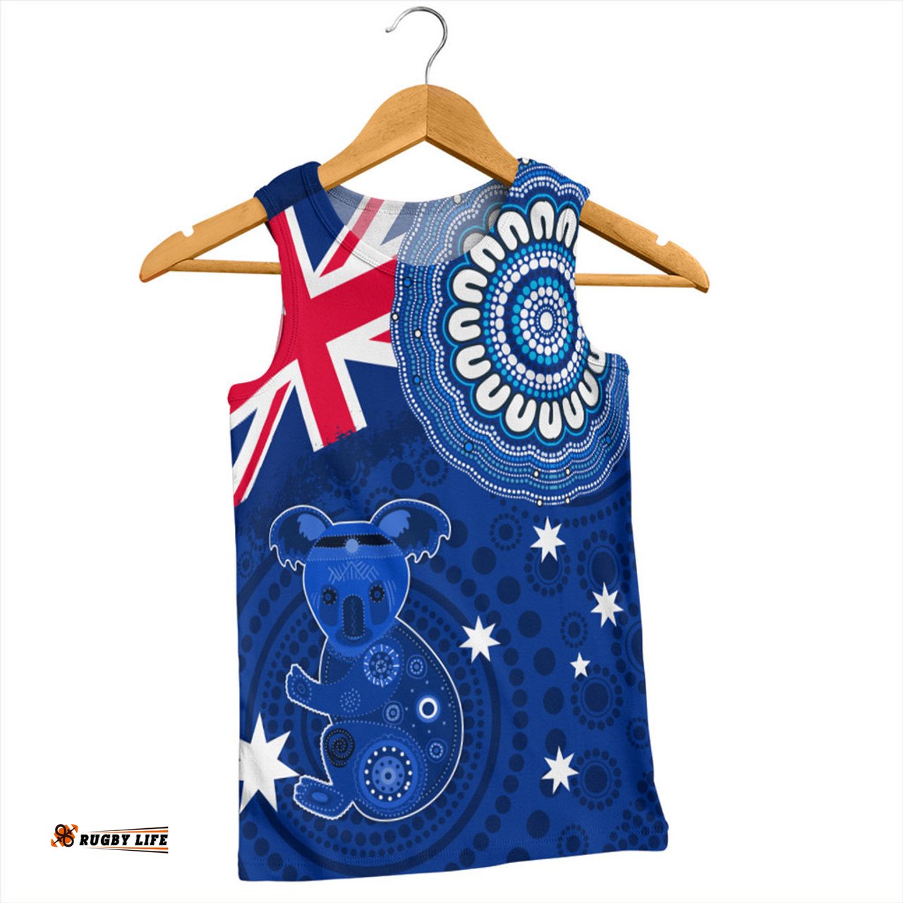 Australia Men Singlet Flag With Koala Aboriginal