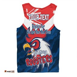 Sydney Roosters Men Singlet - Happy Australia Day We Are One And Free