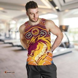 Australia Broncos Custom Men Tank Top - Indigenous Bronxnation Sport Tank Top
