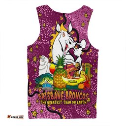 Brisbane Broncos Custom Men Singlet - Australian Big Things Men Singlet