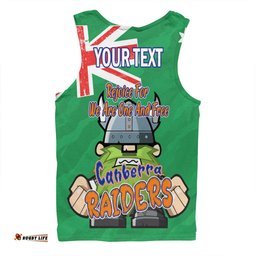 Canberra Raiders Men Singlet - Happy Australia Day We Are One And Free
