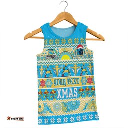 Gold Coast Titans Christmas Aboriginal Custom Men Singlet - Indigenous Knitted Ugly Xmas Style Men Singlet
