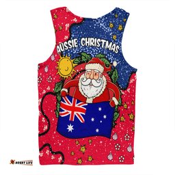 Australia Christmas Custom Men Singlet - I'm the Perfect Present Blue Men Singlet