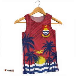 Australia  South Sea Islanders Men Singlet - Gilbert Islands In Polynesian Pattern With Coconut Trees Men Singlet