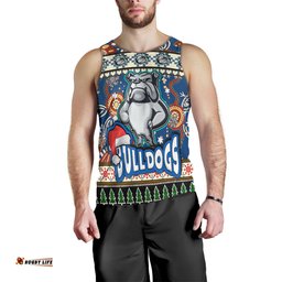 Australia Canterbury-Bankstown Christmas Men Tank Top - Xmas Canterbury-Bankstown Christmas Balls, Snowflake With Patterns Men Tank Top