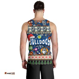 Australia Canterbury-Bankstown Christmas Men Tank Top - Xmas Canterbury-Bankstown Christmas Balls, Snowflake With Patterns Men Tank Top