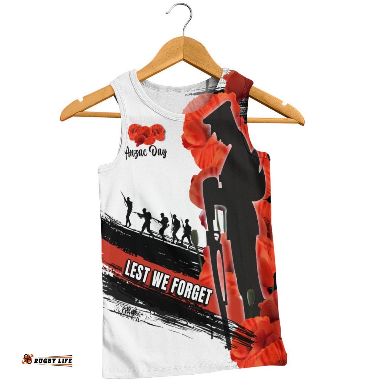 Australia Men Singlet - Anzac Day Special Style  Ver 2