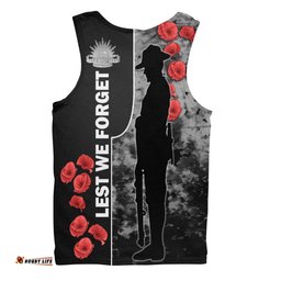 Australia Men Singlet - Royal Australian Army Anzac Day Camouflage Style