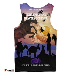 Australia Men Singlet - Purple Alnimals Poppy