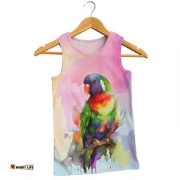 Australia Rainbow Lorikeets Men Singlet - Rainbow Lorikeets Color Art Men Singlet