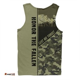 Australia Men Singlet - Anzac Day Honor The Fallen Thank The Living