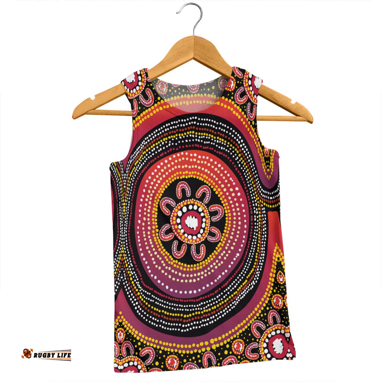 Australia Aboriginal Men Singlet - Aboriginal Dot Art Design Men Singlet