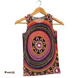 Australia Aboriginal Men Singlet - Aboriginal Dot Art Design Men Singlet