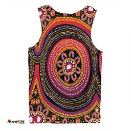 Australia Aboriginal Men Singlet - Aboriginal Dot Art Design Men Singlet