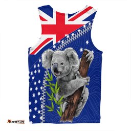 Australia Australia Day Men Singlet - Koala Happy Australia Day Men Singlet