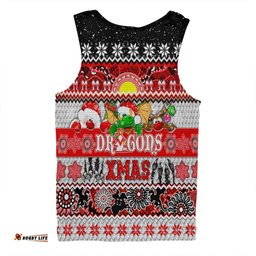 St. George Illawarra Dragons Christmas Aboriginal Custom Men Singlet - Indigenous Knitted Ugly Xmas Style Men Singlet
