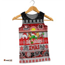 St. George Illawarra Dragons Christmas Aboriginal Custom Men Singlet - Indigenous Knitted Ugly Xmas Style Men Singlet