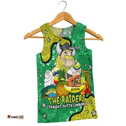 Canberra Raiders Custom Men Singlet - Australian Big Things Men Singlet