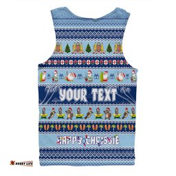 New South Wales Christmas Custom Men Singlet - Happy Chrissie Ugly Style Men Singlet