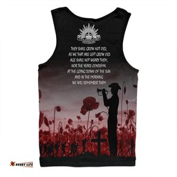 Australia Anzac Day Men Singlet - Lest We Forget Red Men Singlet