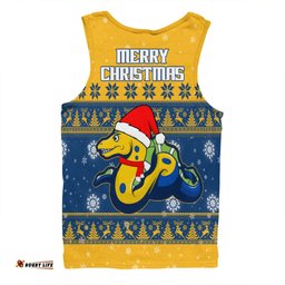Parramatta Eels Christmas Custom Men Singlet - Special Ugly Christmas Men Singlet