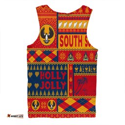 South Australia Christmas Men Singlet - Holly Jolly Chrissie Men Singlet