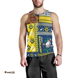 North Queensland Cowboys Men Tank Top - Christmas Snowflakes North Queensland Cowboys Mascot Men Tank Top