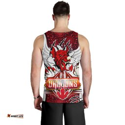 St. George Illawarra Dragons Custom Men Tank Top - Indigenous Super Saints Scratch Style