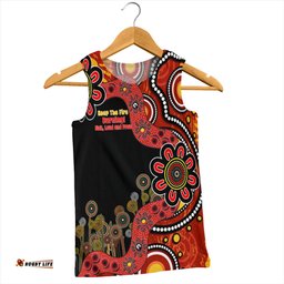 Australia Men Singlet Aboriginal Indigenous Naidoc Week Keep The Fire Burning! Blak, Loud And Proud