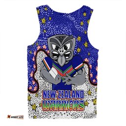 New Zealand Warriors Custom Men Singlet - Team With Dot And Star Patterns For Tough Fan Men Singlet