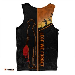Australia Anzac Day Men Singlet - Anzac Day Lest We Forget Poppy Men Singlet