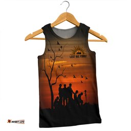 Australia Men Singlet - Anzac Day Australia And New Zealand Remembers