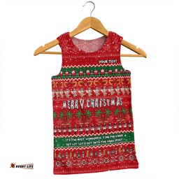 Australia Christmas Custom Men Singlet - Aussie Ugly Christmas Let's Get Lit Men Singlet