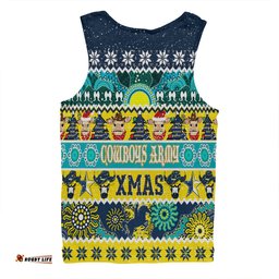 North Queensland Cowboys Christmas Aboriginal Custom Men Singlet - Indigenous Knitted Ugly Xmas Style Men Singlet