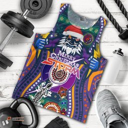 Melbourne Storm Christmas Men Tank Top - Merry Christmas Indigenous Melbourne Storm Men Tank Top