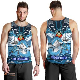 Cronulla-Sutherland Sharks Naidoc Week Custom Men Tank Top - For Our Elders Home Jersey Tank Top